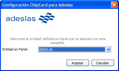 Configuración ChipCard Adeslas